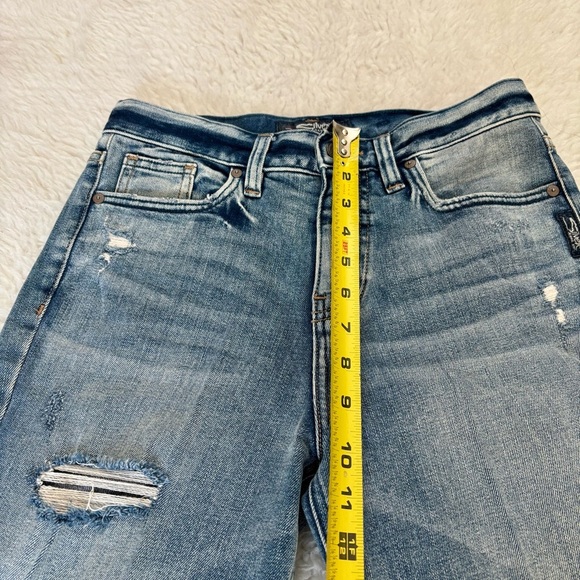 Silver Ankle Straight Distressed Jeans size W24 L27 - Picture 13 of 13